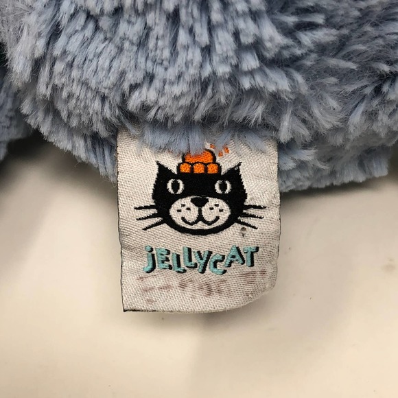 Jellycat Piper Striped Elephant Plush 12" Blue Stuffed Animal Floppy Lovey - Picture 5 of 5